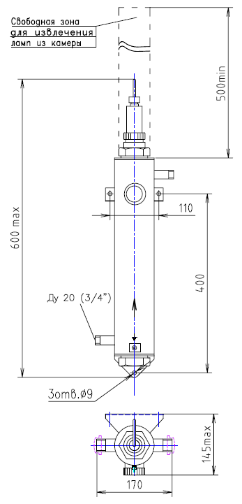 УДВ-1/1 (тип 3). Камера обеззараживания